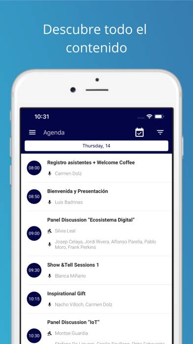 FC Barcelona Events App Captura de pantalla de la aplicación #1