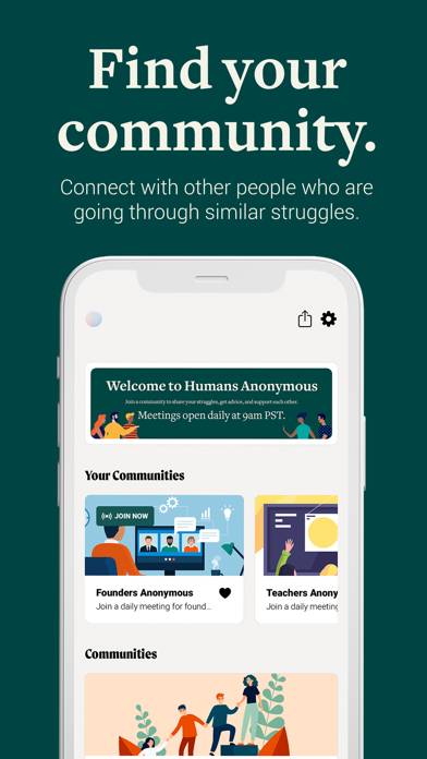 Humans Anonymous App screenshot #2