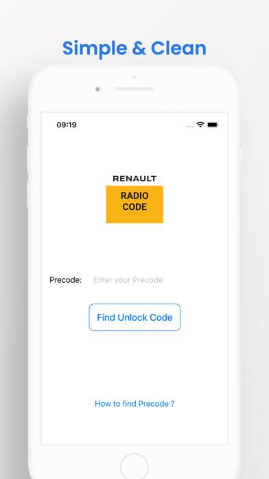 Renault Car Radio Code Captura de pantalla de la aplicación #3