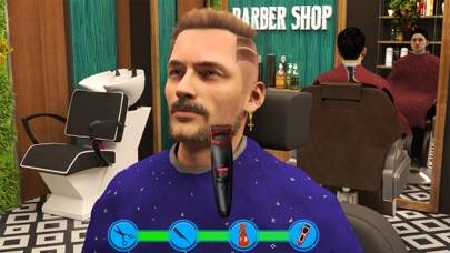 Barbero tienda corte pelo jueg