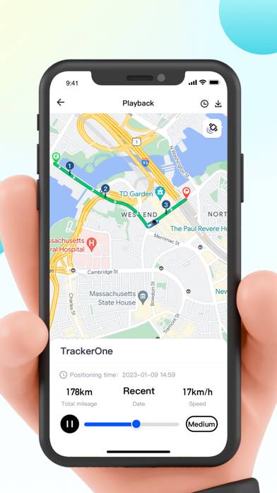 TrackerOne Schermata dell'app #2