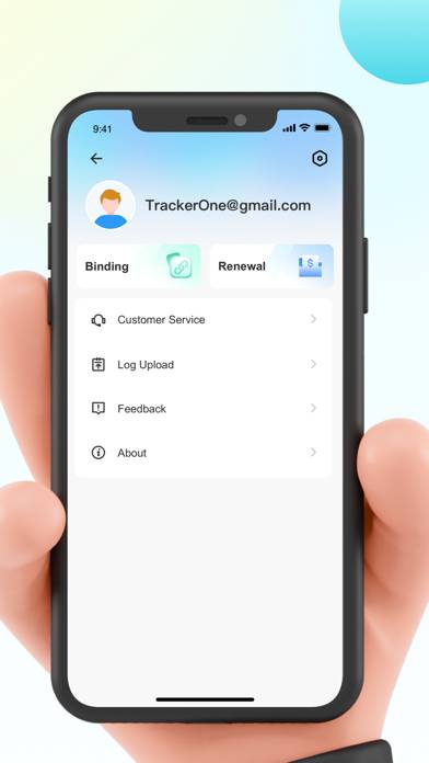 TrackerOne Schermata dell'app #3