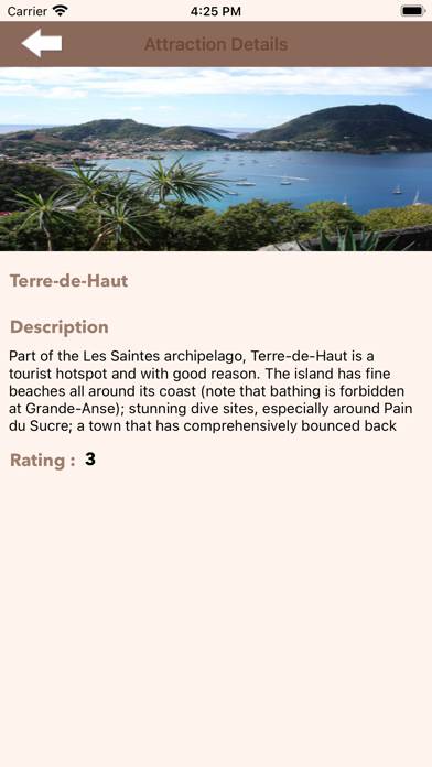 Guadeloupe Tourism Islands App screenshot