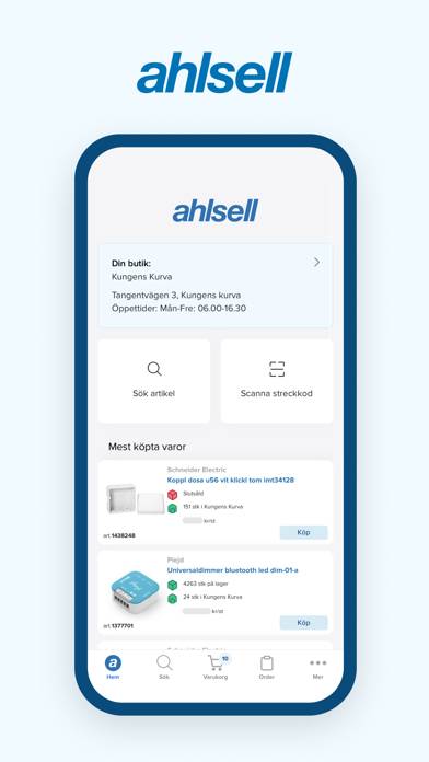 Ahlsell App skärmdump #1