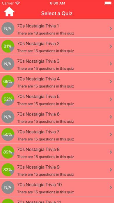 1970s Nostalgia Trivia App screenshot #2
