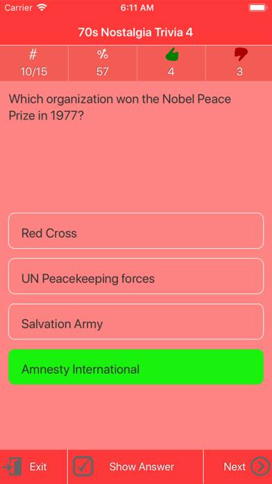 1970s Nostalgia Trivia App screenshot #3