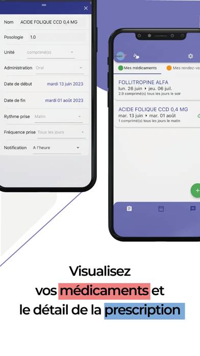 Prescription en ligne Capture d'écran de l'application