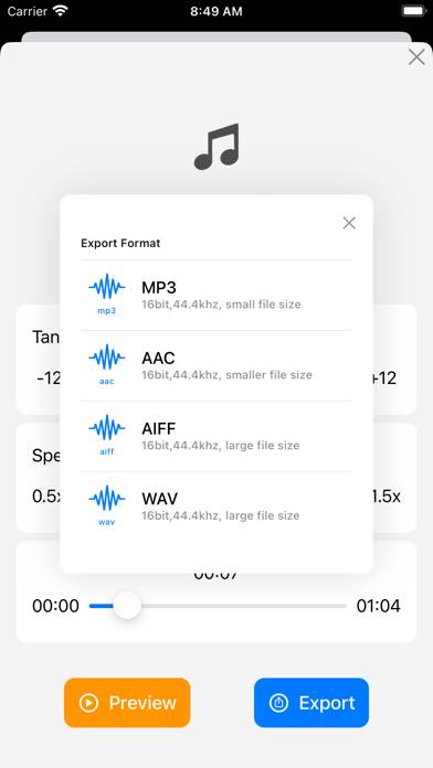 Music Transpose: Key Changer Schermata dell'app #4