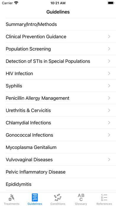 2021 CDC STI (STD) Guidelines App screenshot #1