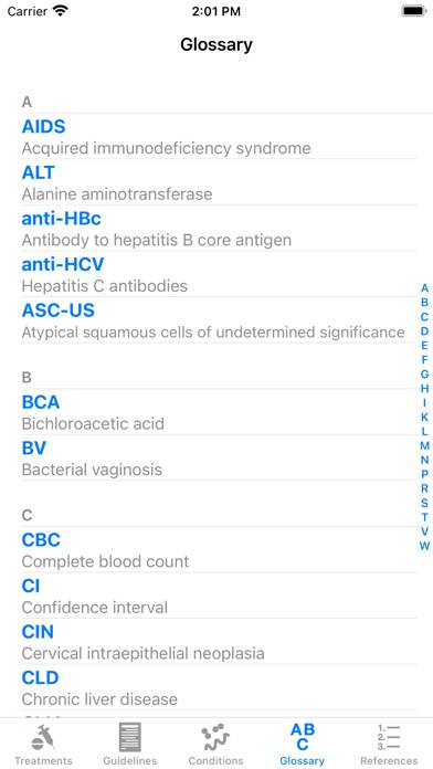 2021 CDC STI (STD) Guidelines Schermata dell'app