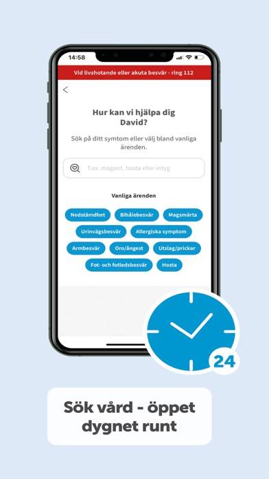 Min vård Gävleborg App skärmdump #3