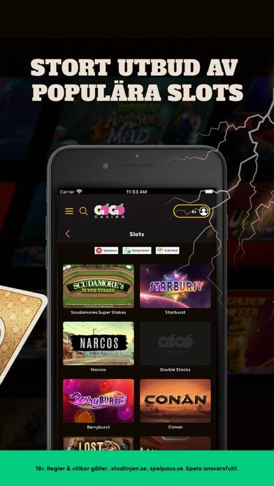 GoGoCasino Online Slots Spel App skärmdump #3