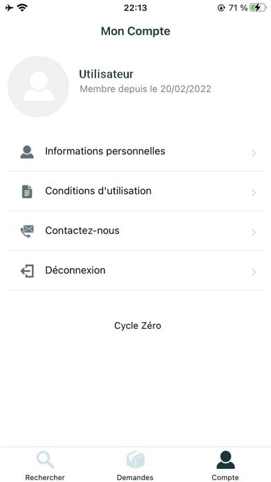 Cycle Zéro App preview #3
