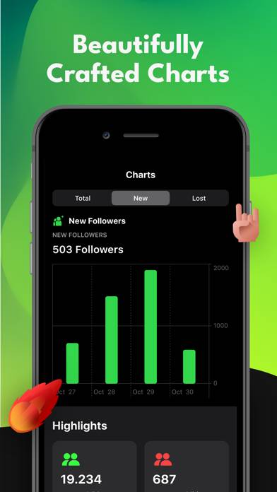 Unfollowers plus Reports Tracker App-Screenshot #4