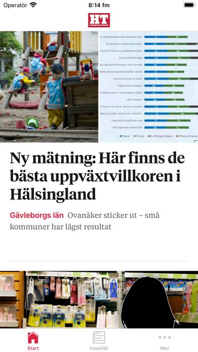 Hudiksvalls Tidning Nyhetsapp App skärmdump #1