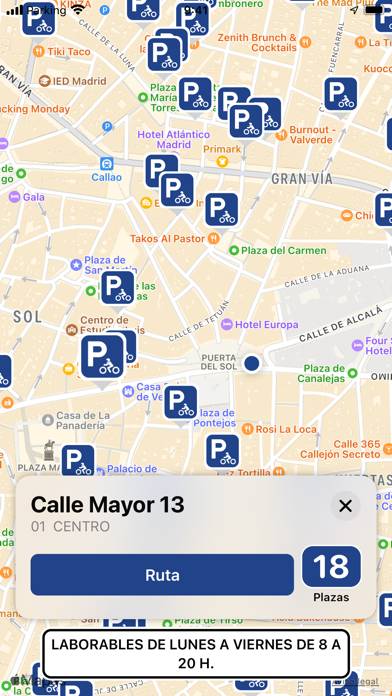 Parking motos Madrid Captura de pantalla de la aplicación #1