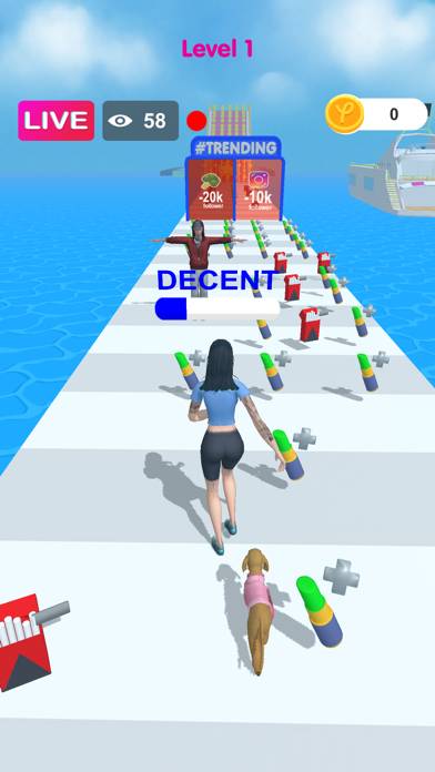 Twerk Streamer 3D - Race Game Bildschirmfoto