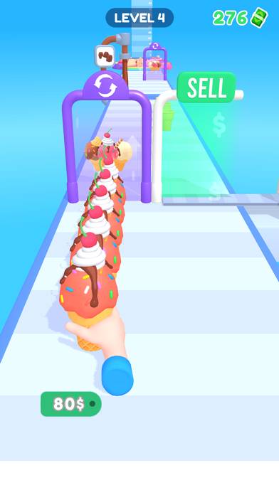 Dessert Stack 3D-Ice Cream Run App skärmdump #1