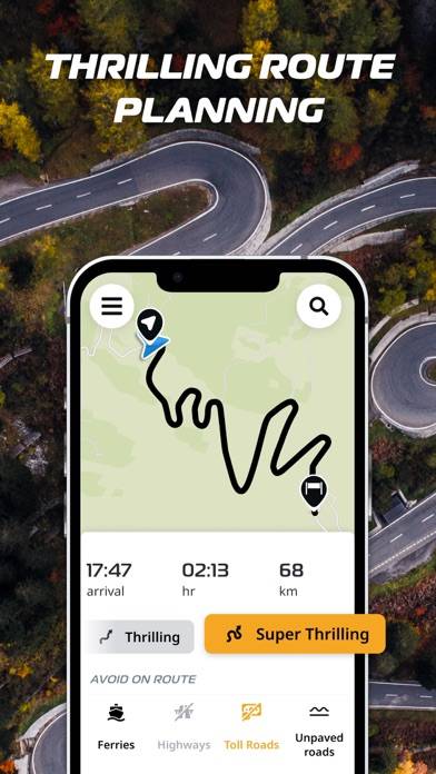 TomTom GO Ride: Motorcycle GPS Captura de pantalla de la aplicación #1