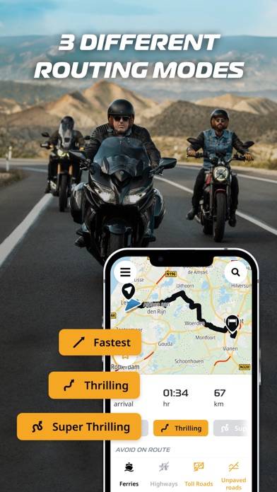 TomTom GO Ride: Motorcycle GPS Captura de pantalla de la aplicación #2
