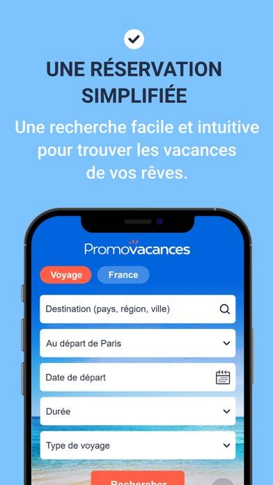 Promovacances : Vols, Séjours App screenshot #2