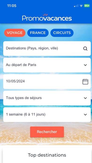 Promovacances : Vols, Séjours App screenshot #6