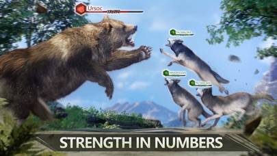 Wolf Game: Wild Animal Wars App skärmdump #2