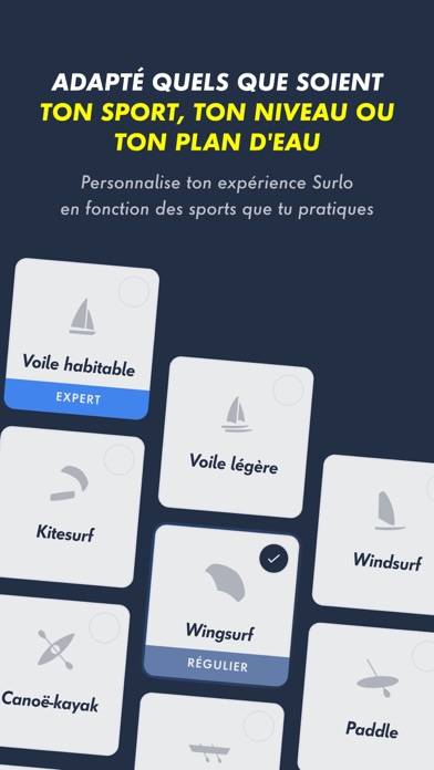 Surlo: voile, wing, kite, wind Capture d'écran de l'application