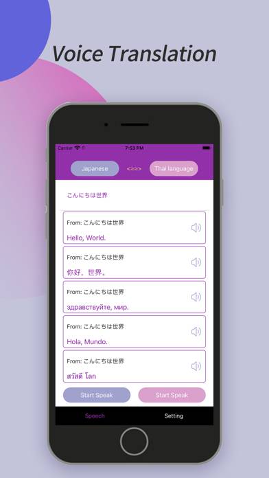 Translate Voice App preview #2