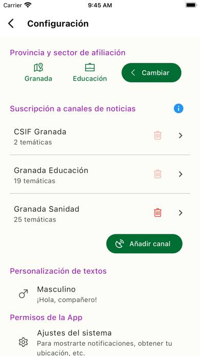 CSIF Andalucía Captura de pantalla de la aplicación #2
