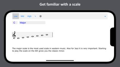 Jazz Scales Trainer captura de pantalla