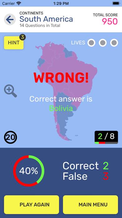 Map Quiz World Geography App screenshot #4