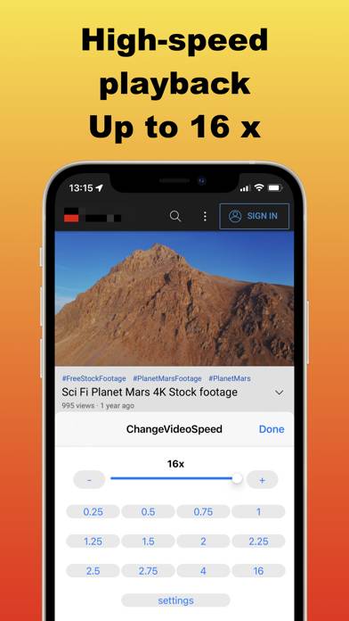 Change Video Speed for Safari App skärmdump #2