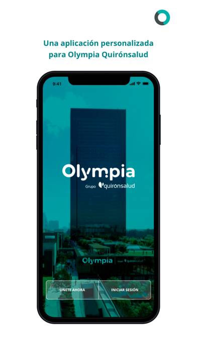 Olympia Quirónsalud App screenshot #1