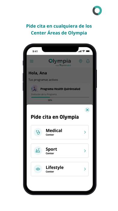Olympia Quirónsalud App screenshot #4