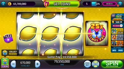 Hot 7's Casino Classic Slots skärmdump av spelet