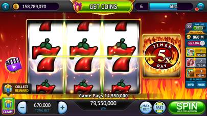 Hot 7's Casino Classic Slots skärmdump av spelet