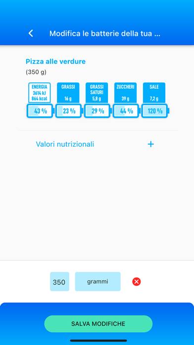 NutrInform Schermata dell'app