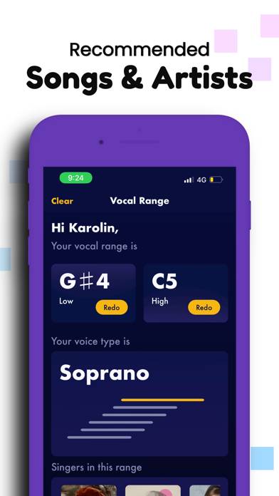 Vocal Range Finder App skärmdump #2