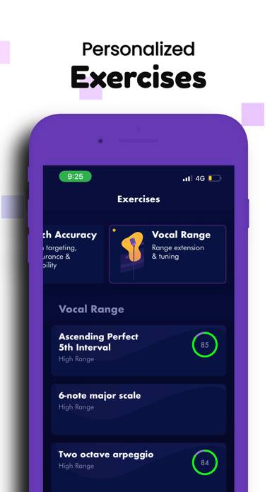 Vocal Range Finder Captura de pantalla de la aplicación #3