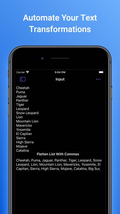 Text Workflow: Text Processing App-Screenshot #2