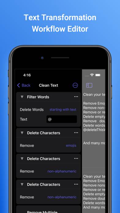 Text Workflow: Text Processing App-Screenshot #3