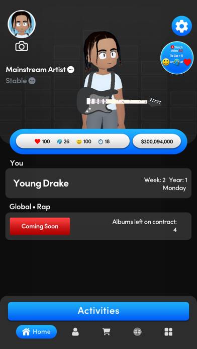 Music Wars Rockstar: Rap Life App-Screenshot #1