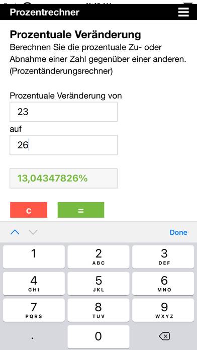 Prozentrechner (%) App-Screenshot #4