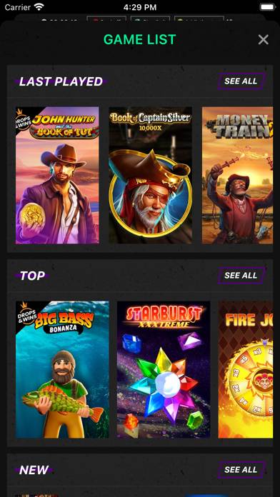 Betinia: Casino och Sportspel skärmdump av spelet