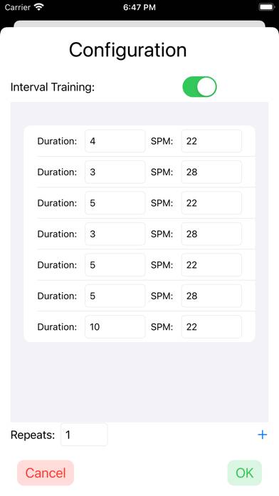 KiraRowing App-Screenshot