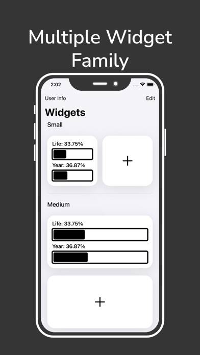 Life Progress Bar for Widgets Capture d'écran de l'application #4