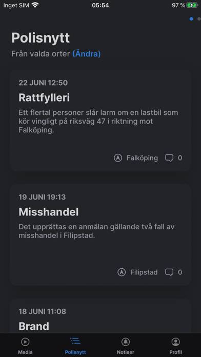 Polisnytt SE App screenshot #2