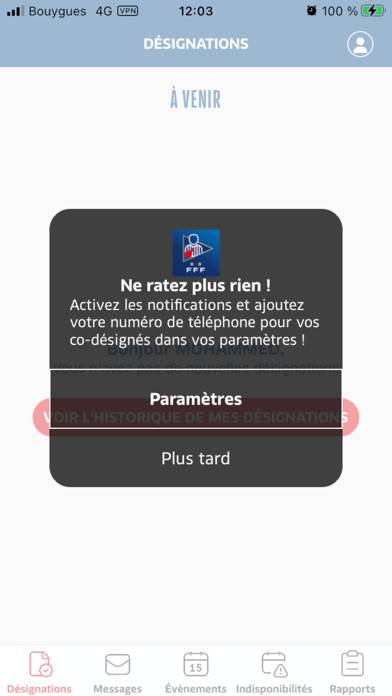 Officiels Capture d'écran de l'application #2