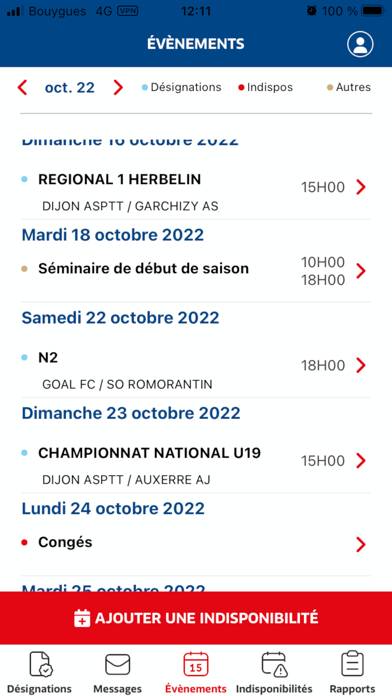 Officiels App screenshot #4